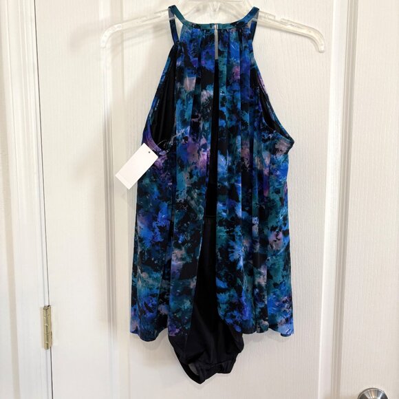 Magicsuit by Miraclesuit Aubrey Peaceout Swimsuit 1-PC Black Multi Size 16 NEW - Picture 5 of 9